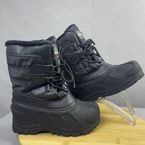 Kids Itasca 3M Thinsulate Black Winter Snow Boots‎ Toddler Youth